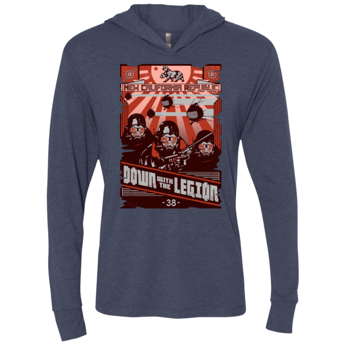 T-Shirts Vintage Navy / X-Small NCR Needs You Triblend Long Sleeve Hoodie Tee