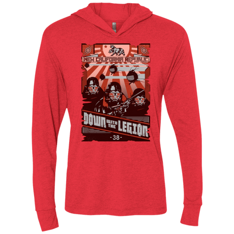 T-Shirts Vintage Red / X-Small NCR Needs You Triblend Long Sleeve Hoodie Tee