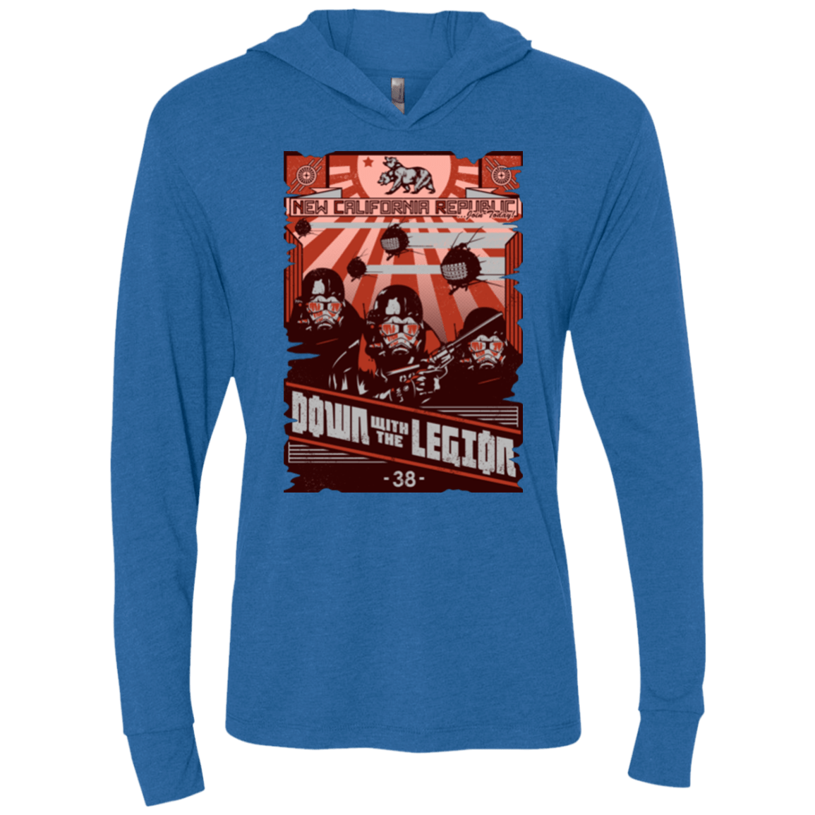 T-Shirts Vintage Royal / X-Small NCR Needs You Triblend Long Sleeve Hoodie Tee