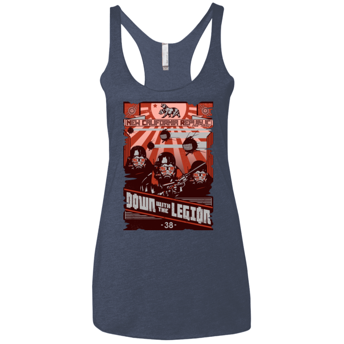 T-Shirts Vintage Navy / X-Small NCR Needs You Women's Triblend Racerback Tank