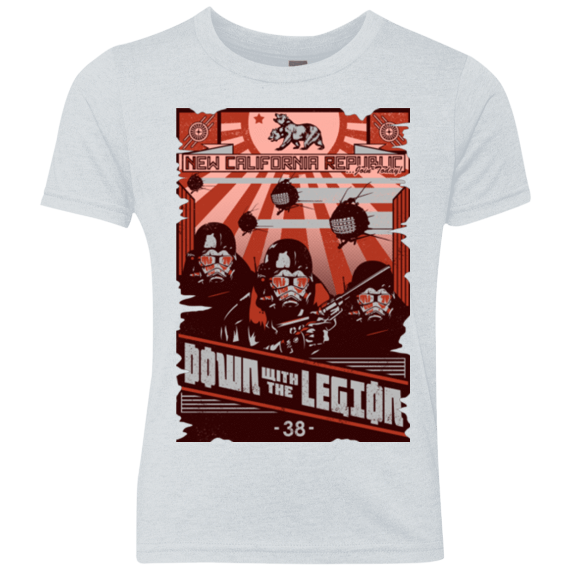 T-Shirts Heather White / YXS NCR Needs You Youth Triblend T-Shirt