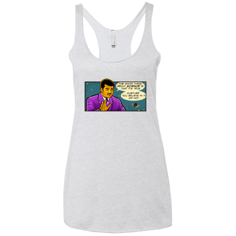 T-Shirts Heather White / X-Small NDGT good thing Women's Triblend Racerback Tank