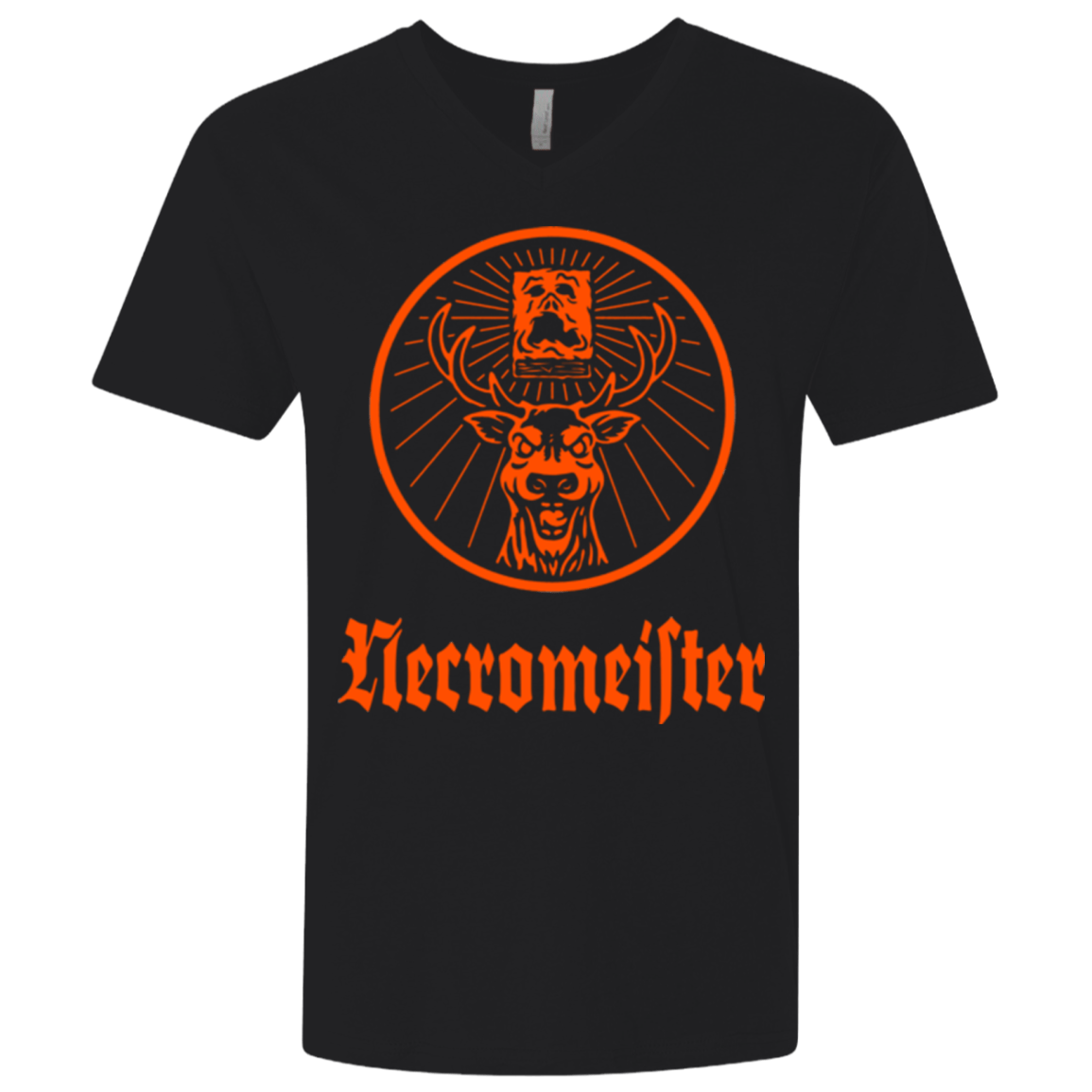 T-Shirts Black / X-Small NECROMEISTER Men's Premium V-Neck