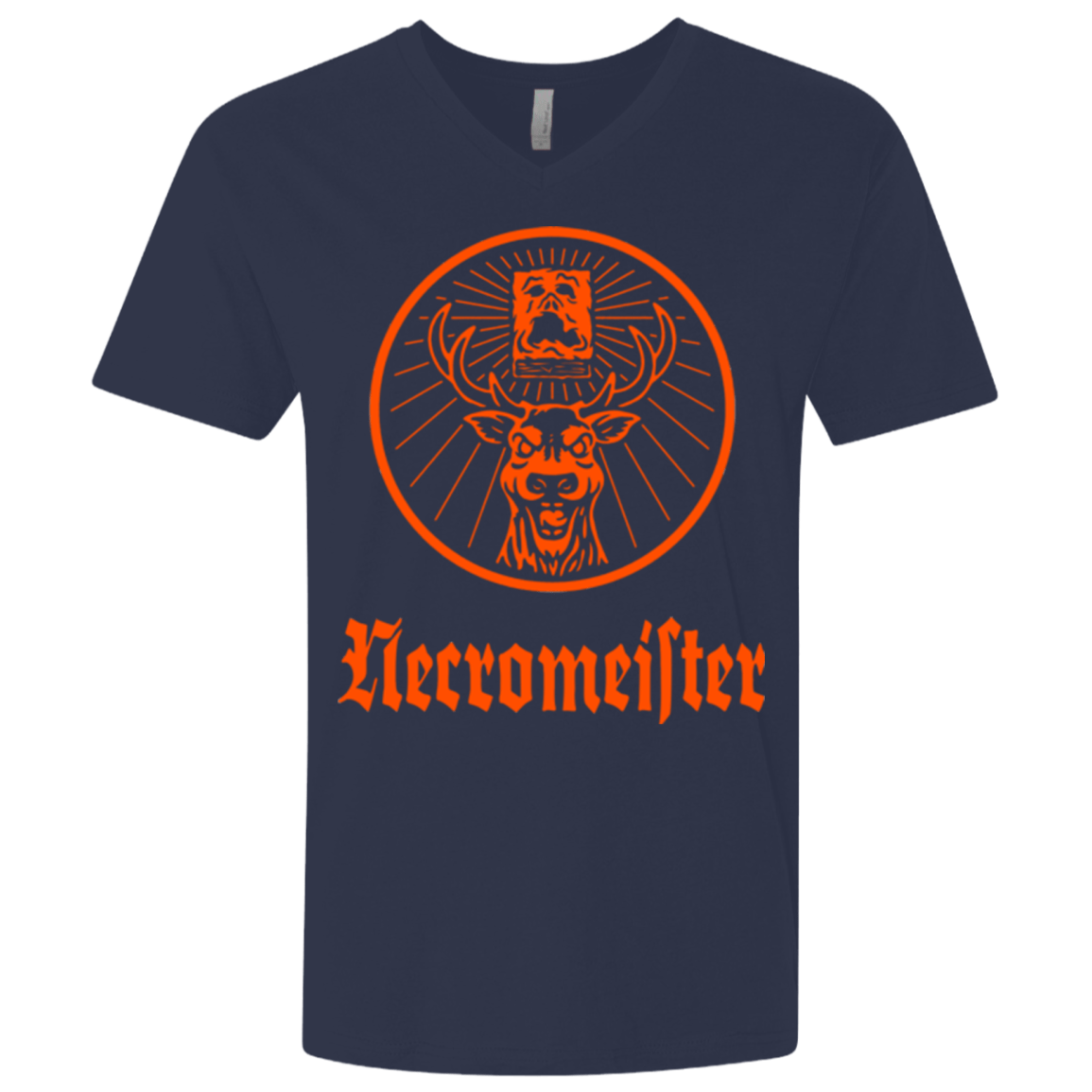 T-Shirts Midnight Navy / X-Small NECROMEISTER Men's Premium V-Neck