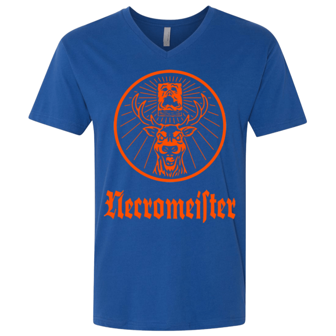 T-Shirts Royal / X-Small NECROMEISTER Men's Premium V-Neck