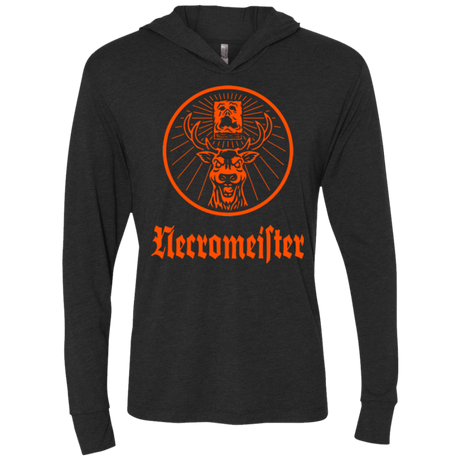 T-Shirts Vintage Black / X-Small NECROMEISTER Triblend Long Sleeve Hoodie Tee