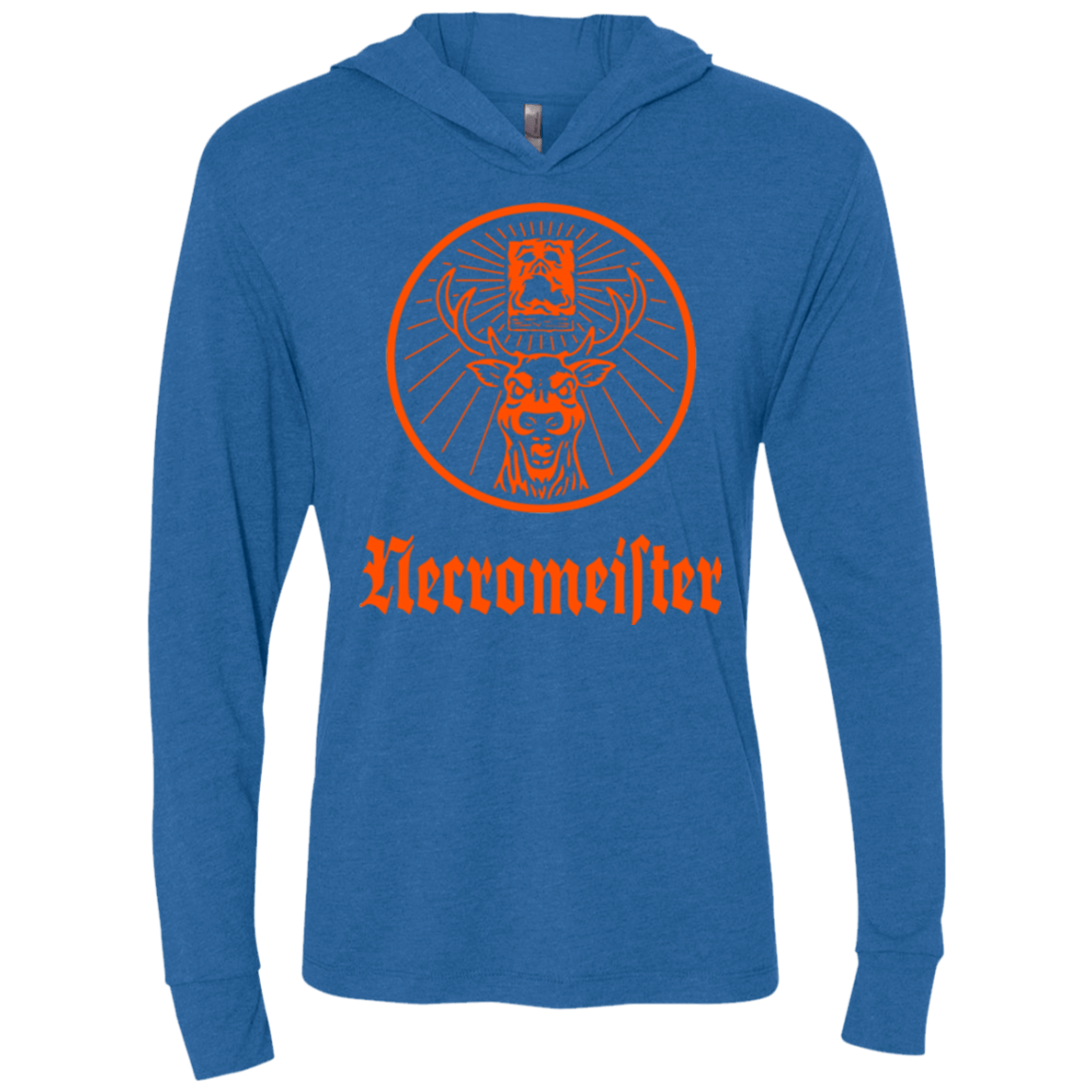 T-Shirts Vintage Royal / X-Small NECROMEISTER Triblend Long Sleeve Hoodie Tee