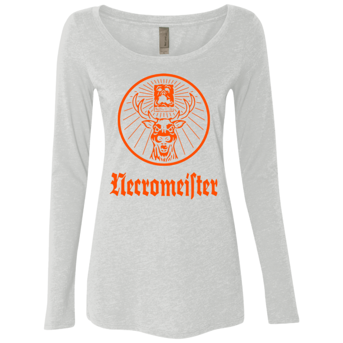 T-Shirts Heather White / Small NECROMEISTER Women's Triblend Long Sleeve Shirt