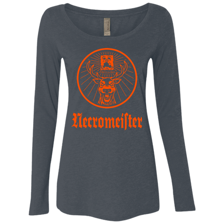 T-Shirts Vintage Navy / Small NECROMEISTER Women's Triblend Long Sleeve Shirt