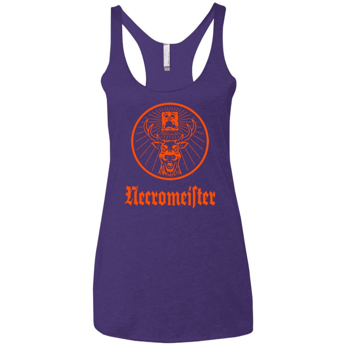 T-Shirts Purple / X-Small NECROMEISTER Women's Triblend Racerback Tank