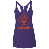 T-Shirts Purple / X-Small NECROMEISTER Women's Triblend Racerback Tank