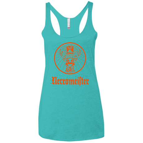 T-Shirts Tahiti Blue / X-Small NECROMEISTER Women's Triblend Racerback Tank