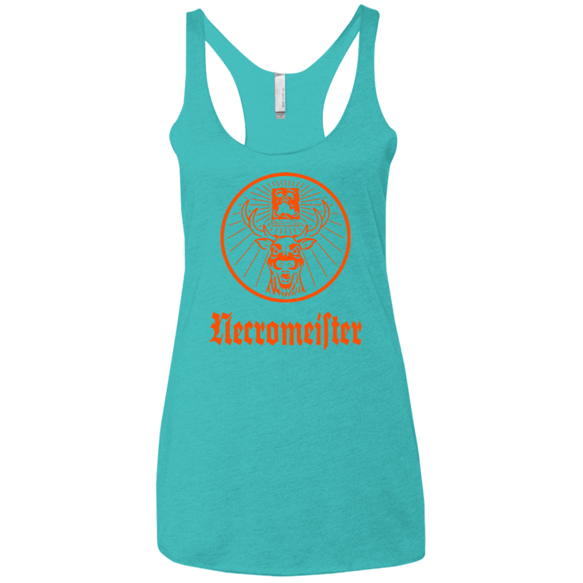 T-Shirts Tahiti Blue / X-Small NECROMEISTER Women's Triblend Racerback Tank