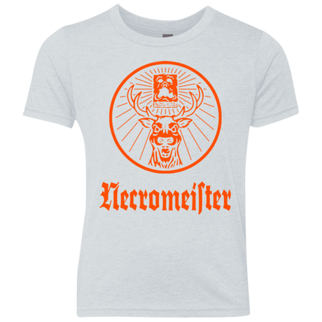 T-Shirts Heather White / YXS NECROMEISTER Youth Triblend T-Shirt