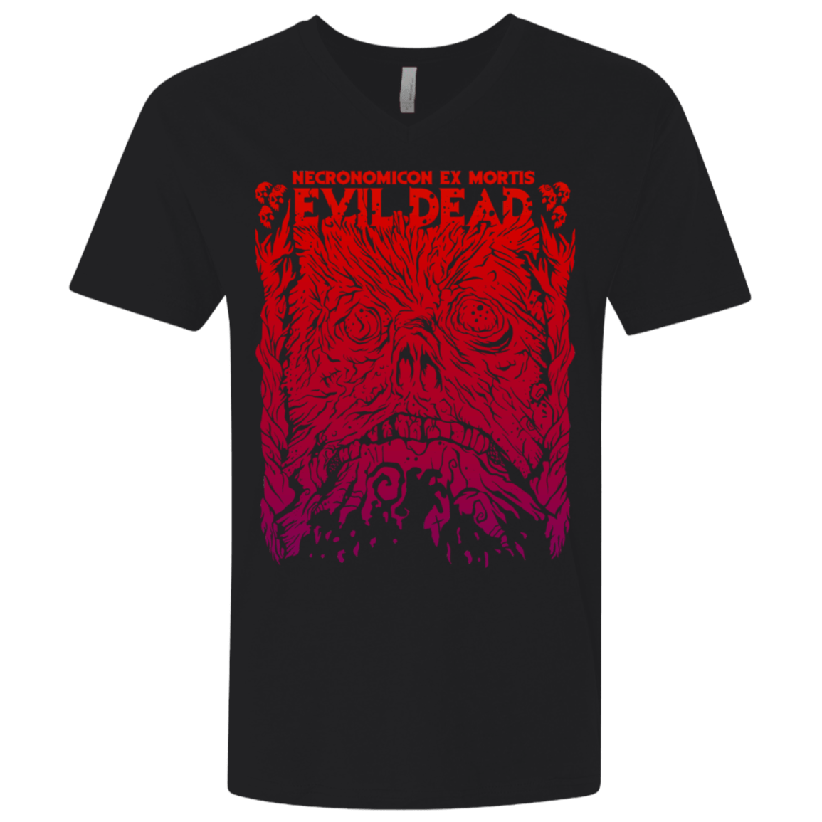 T-Shirts Black / X-Small Necronomicon Ex Mortis Men's Premium V-Neck