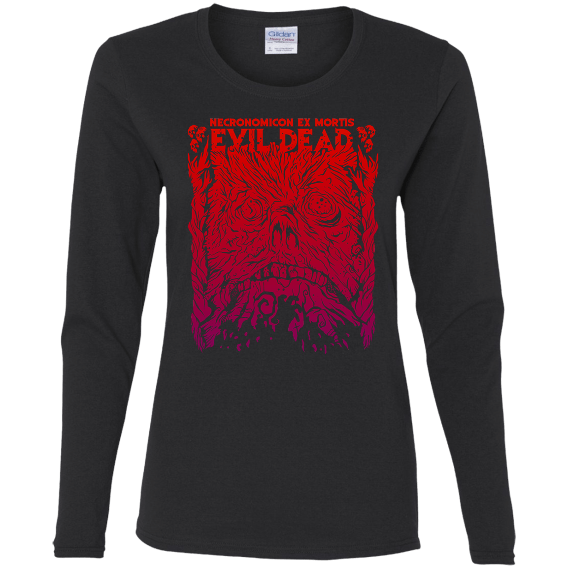 T-Shirts Black / S Necronomicon Ex Mortis Women's Long Sleeve T-Shirt