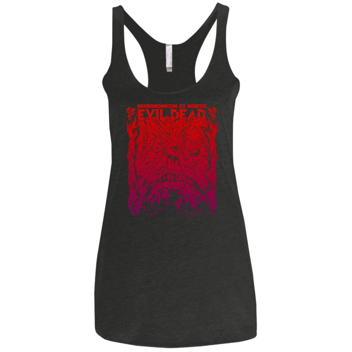 T-Shirts Vintage Black / X-Small Necronomicon Ex Mortis Women's Triblend Racerback Tank