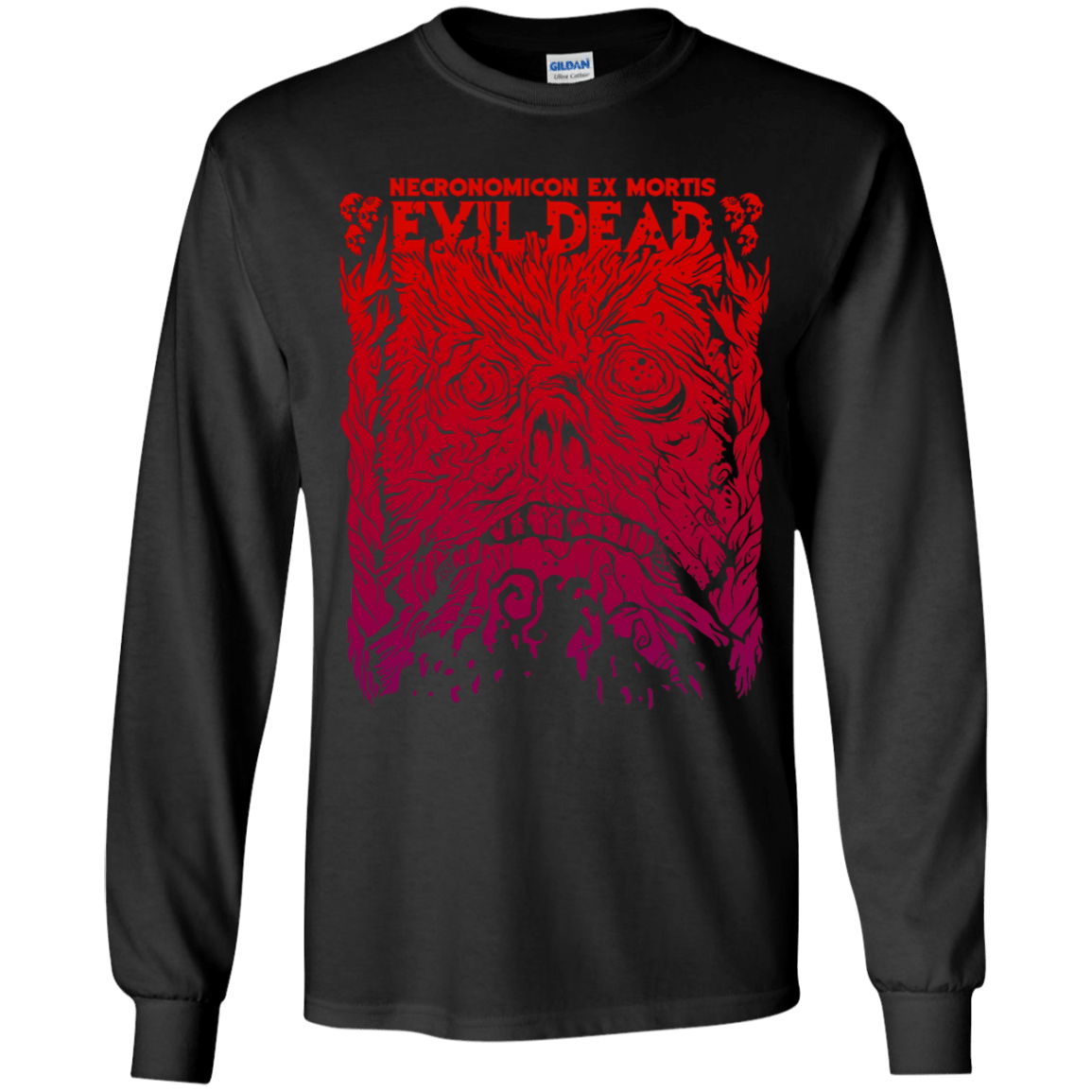 T-Shirts Black / YS Necronomicon Ex Mortis Youth Long Sleeve T-Shirt