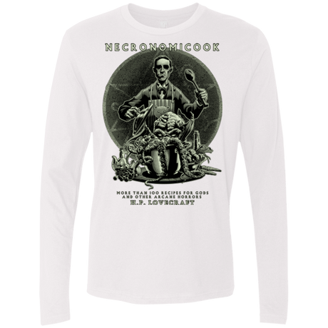 T-Shirts White / Small Necronomicook Men's Premium Long Sleeve