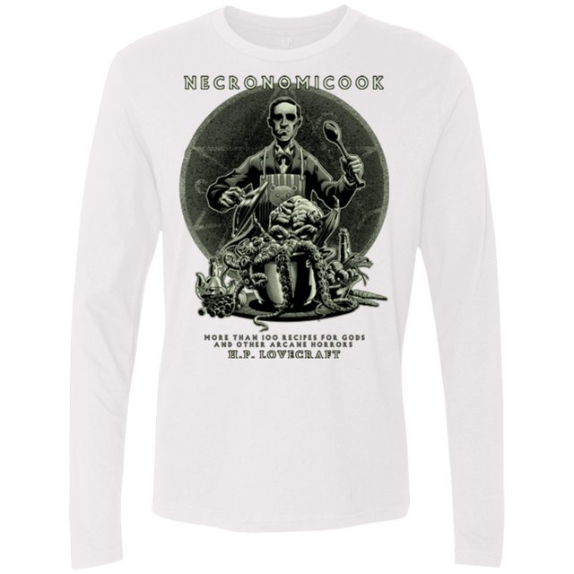 T-Shirts White / Small Necronomicook Men's Premium Long Sleeve