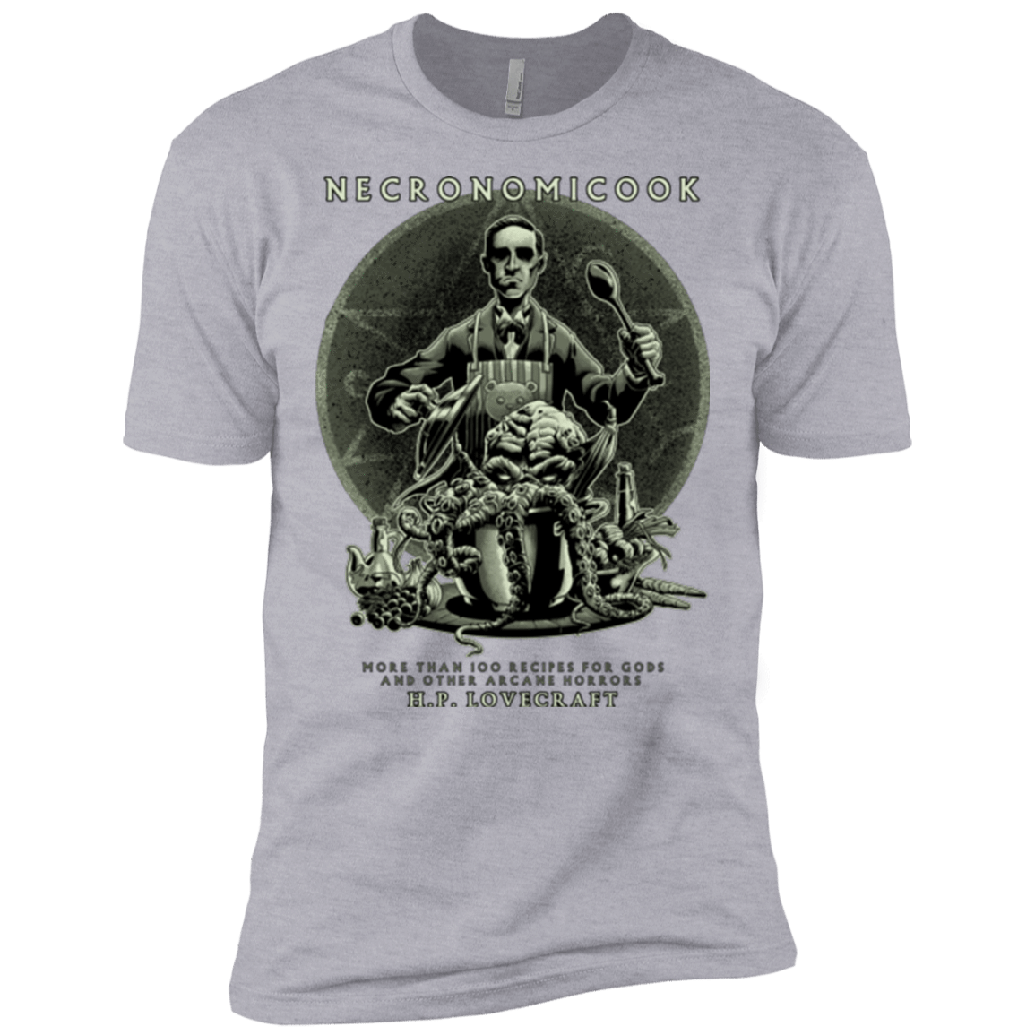 T-Shirts Heather Grey / X-Small Necronomicook Men's Premium T-Shirt