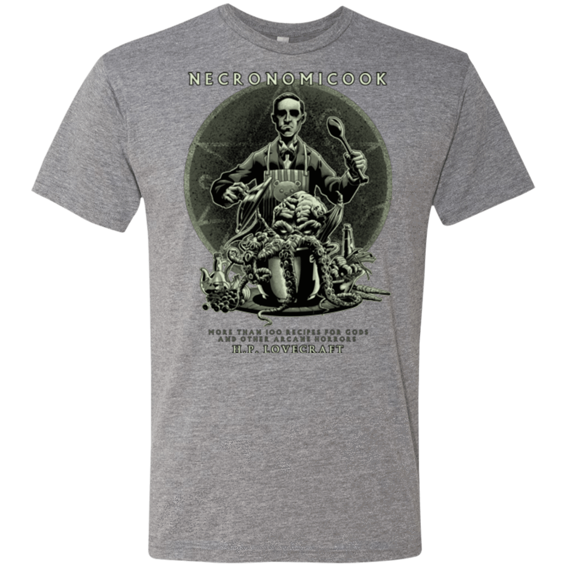 T-Shirts Premium Heather / Small Necronomicook Men's Triblend T-Shirt