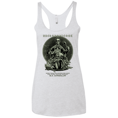 T-Shirts Heather White / X-Small Necronomicook Women's Triblend Racerback Tank