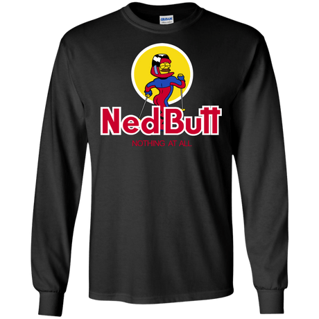 T-Shirts Black / S Ned Butt Men's Long Sleeve T-Shirt