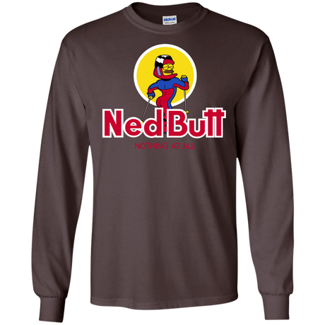 T-Shirts Dark Chocolate / S Ned Butt Men's Long Sleeve T-Shirt