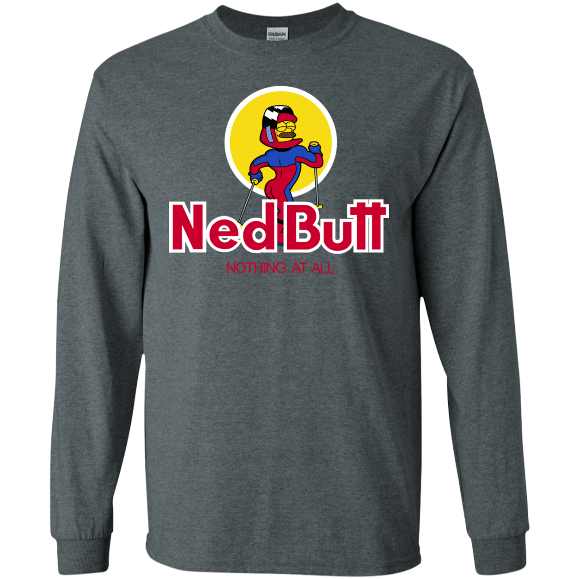 T-Shirts Dark Heather / S Ned Butt Men's Long Sleeve T-Shirt