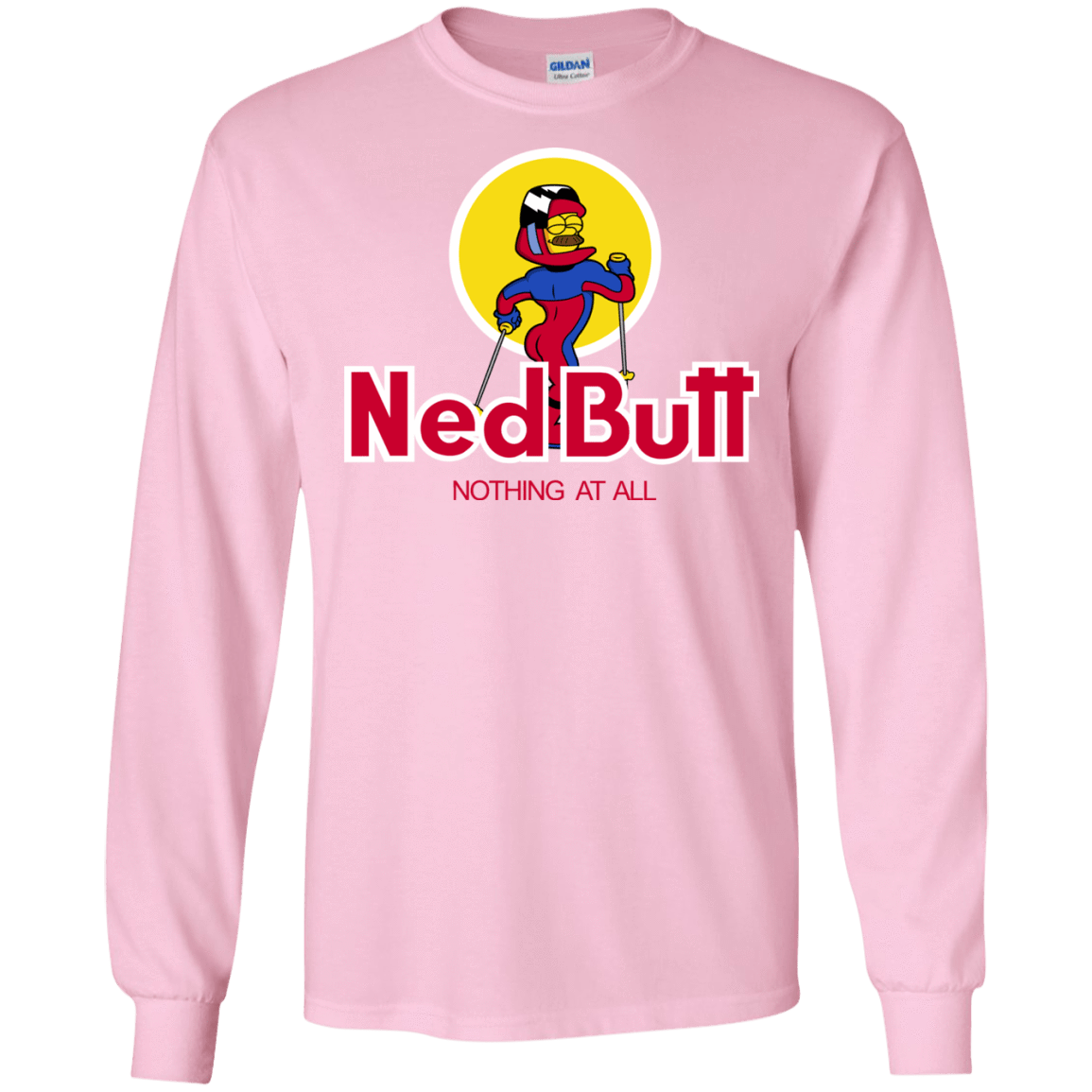 T-Shirts Light Pink / S Ned Butt Men's Long Sleeve T-Shirt