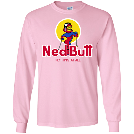 T-Shirts Light Pink / S Ned Butt Men's Long Sleeve T-Shirt