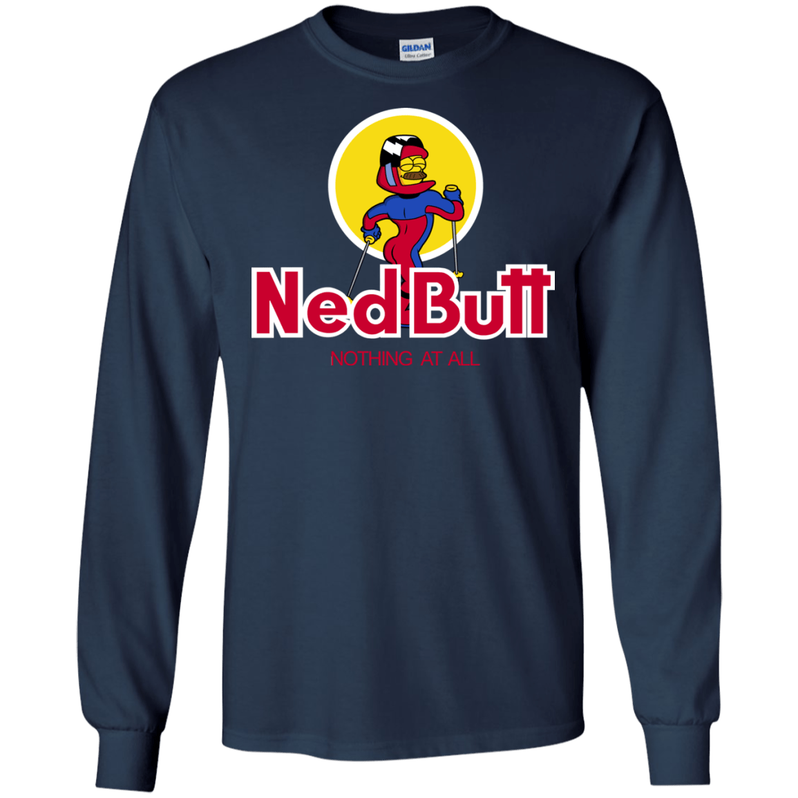 T-Shirts Navy / S Ned Butt Men's Long Sleeve T-Shirt