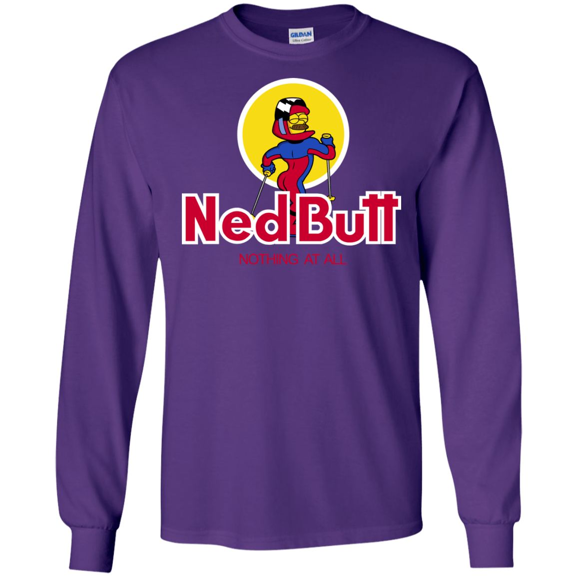 T-Shirts Purple / S Ned Butt Men's Long Sleeve T-Shirt