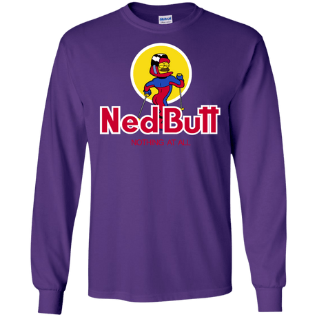 T-Shirts Purple / S Ned Butt Men's Long Sleeve T-Shirt