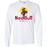 T-Shirts White / S Ned Butt Men's Long Sleeve T-Shirt