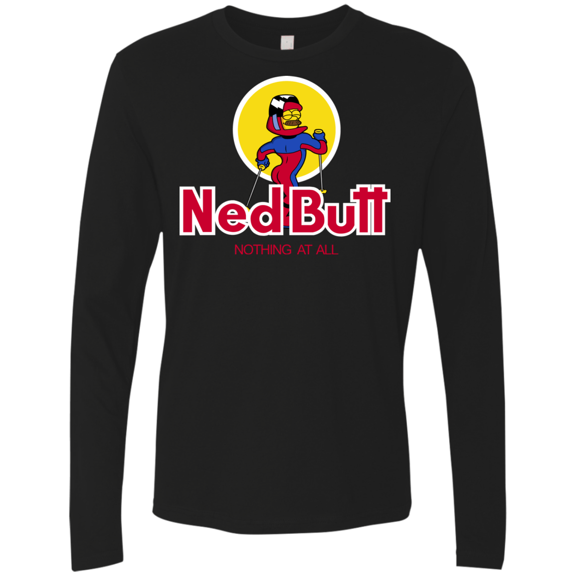 T-Shirts Black / S Ned Butt Men's Premium Long Sleeve