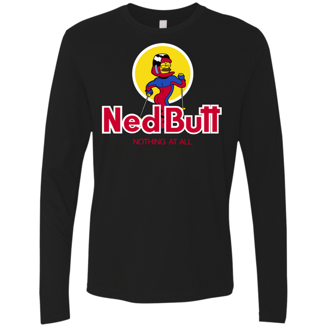 T-Shirts Black / S Ned Butt Men's Premium Long Sleeve