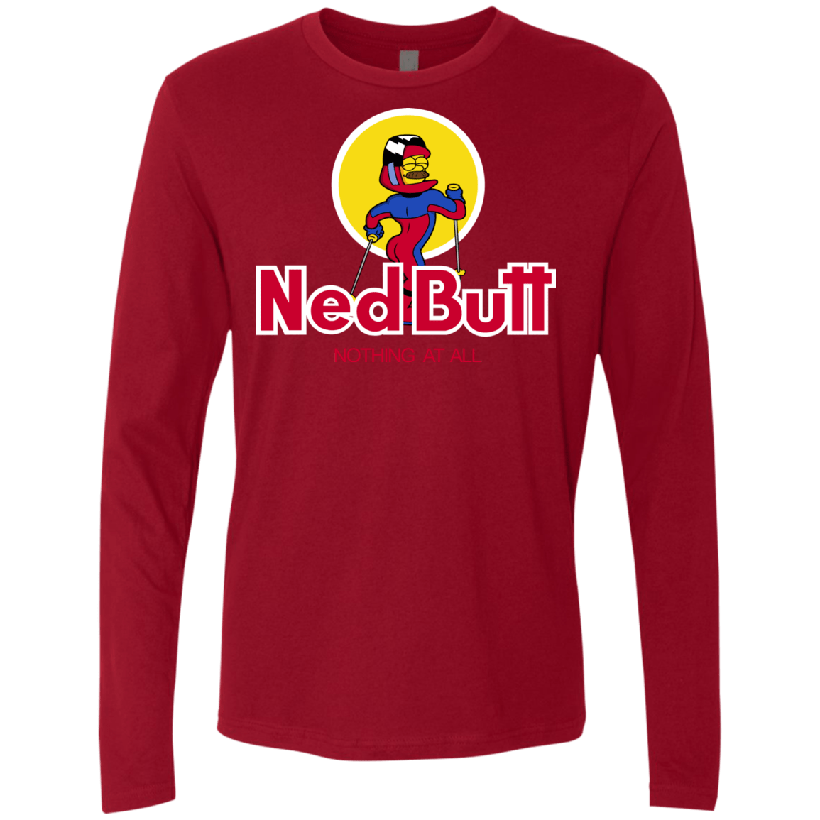 T-Shirts Cardinal / S Ned Butt Men's Premium Long Sleeve