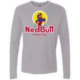 T-Shirts Heather Grey / S Ned Butt Men's Premium Long Sleeve