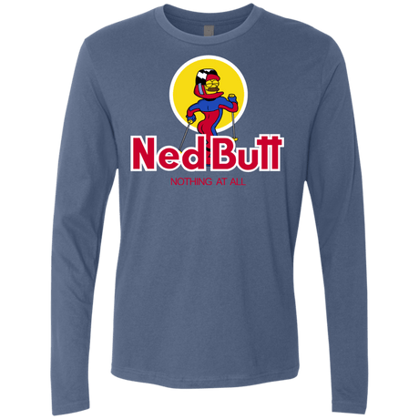 T-Shirts Indigo / S Ned Butt Men's Premium Long Sleeve