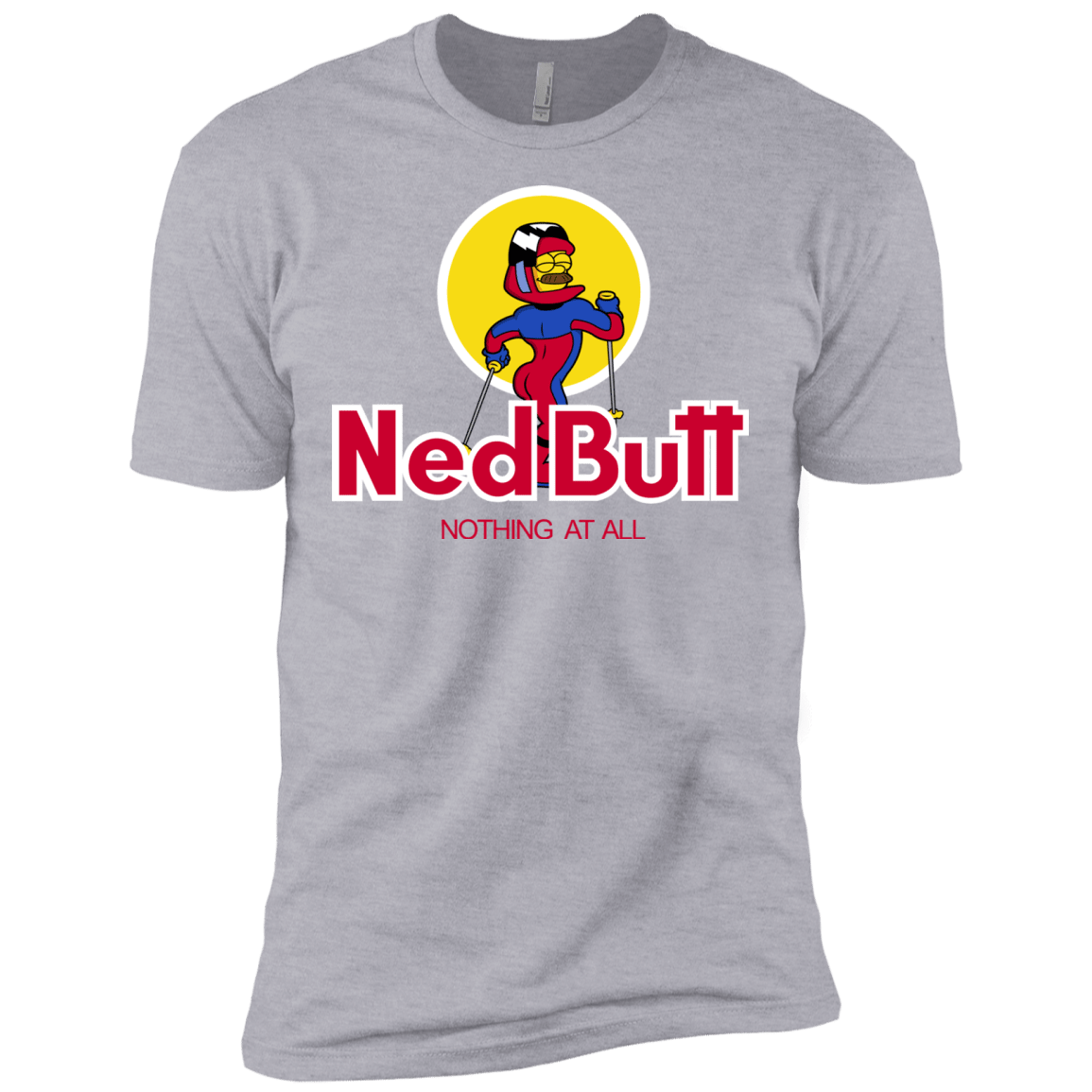 T-Shirts Heather Grey / X-Small Ned Butt Men's Premium T-Shirt