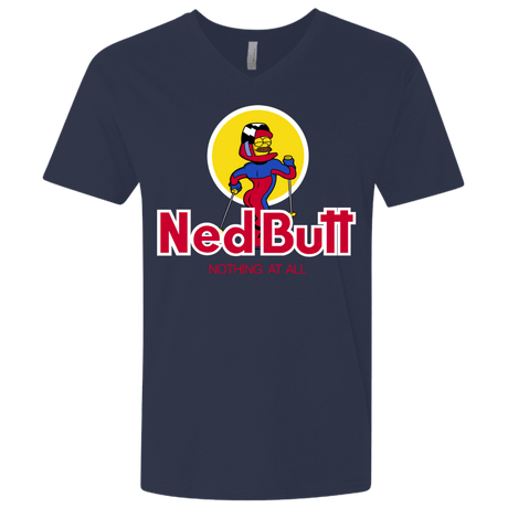 T-Shirts Midnight Navy / X-Small Ned Butt Men's Premium V-Neck