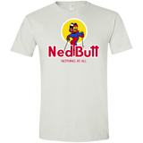 T-Shirts White / X-Small Ned Butt Men's Semi-Fitted Softstyle