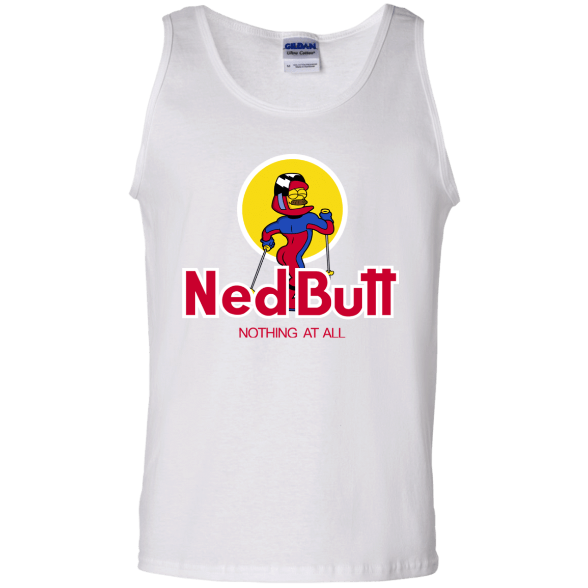 T-Shirts White / S Ned Butt Men's Tank Top