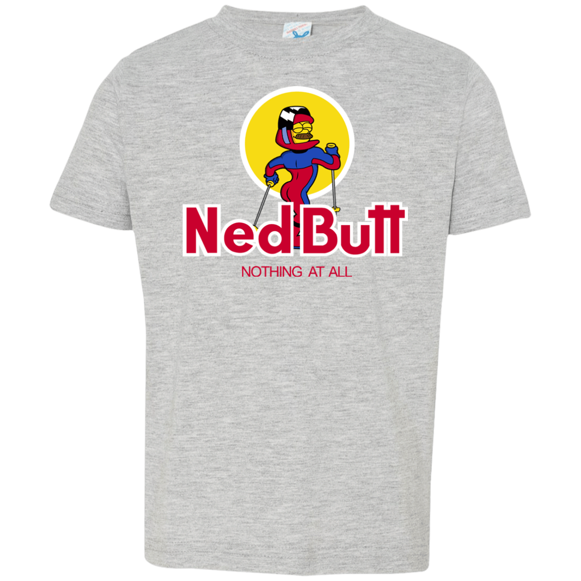 T-Shirts Heather Grey / 2T Ned Butt Toddler Premium T-Shirt