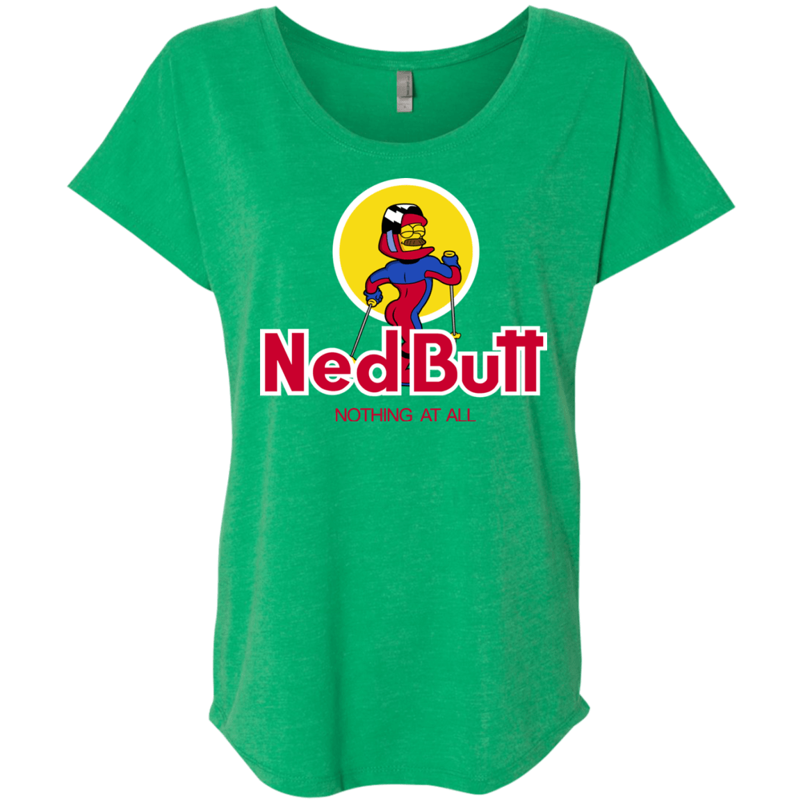 T-Shirts Envy / X-Small Ned Butt Triblend Dolman Sleeve