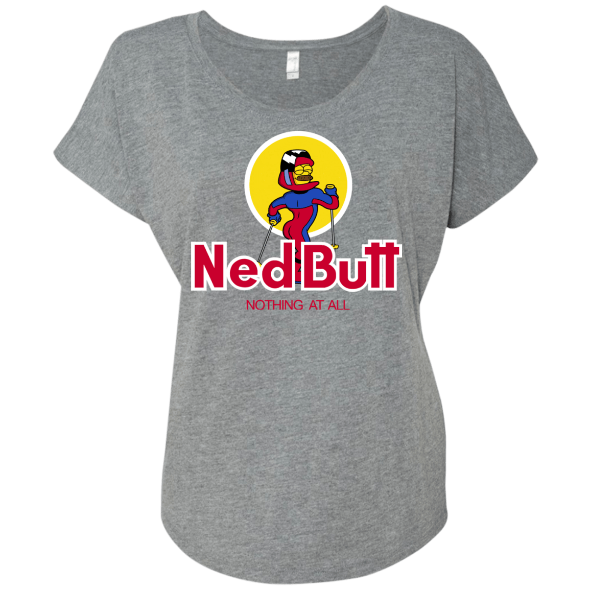 T-Shirts Premium Heather / X-Small Ned Butt Triblend Dolman Sleeve