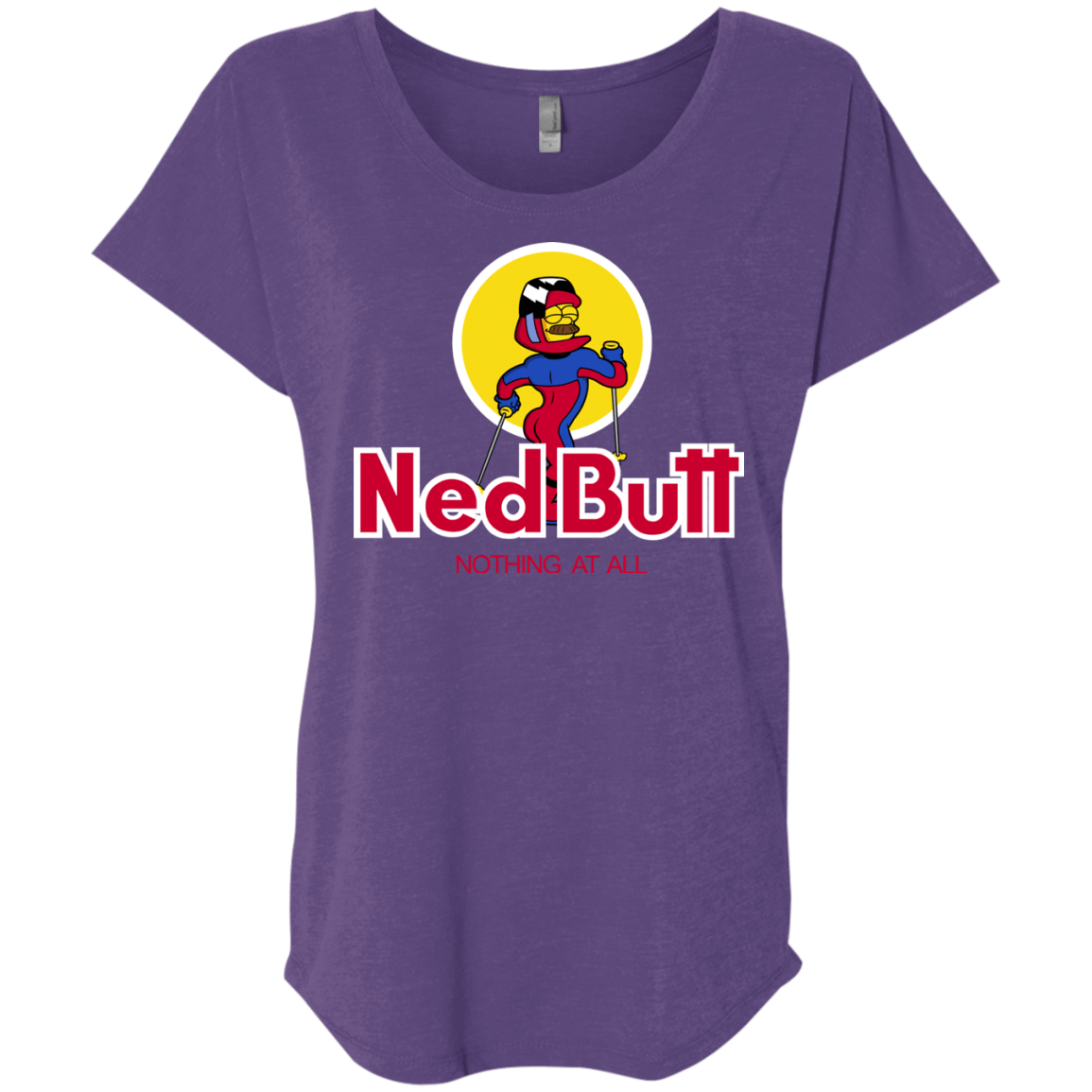 T-Shirts Purple Rush / X-Small Ned Butt Triblend Dolman Sleeve