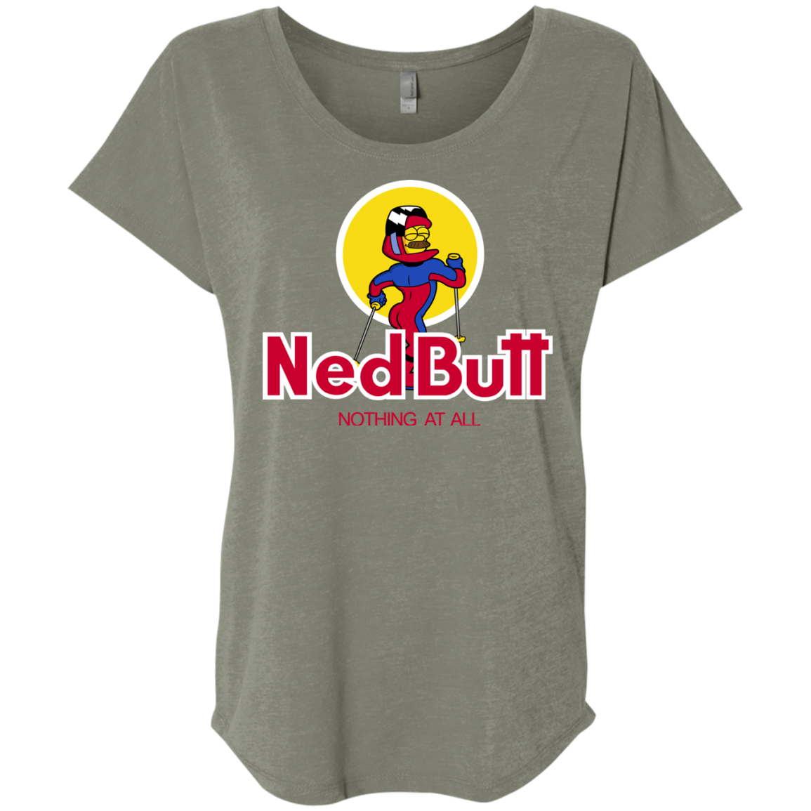 T-Shirts Venetian Grey / X-Small Ned Butt Triblend Dolman Sleeve